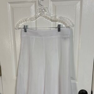 Chic White A-Line Skirt
